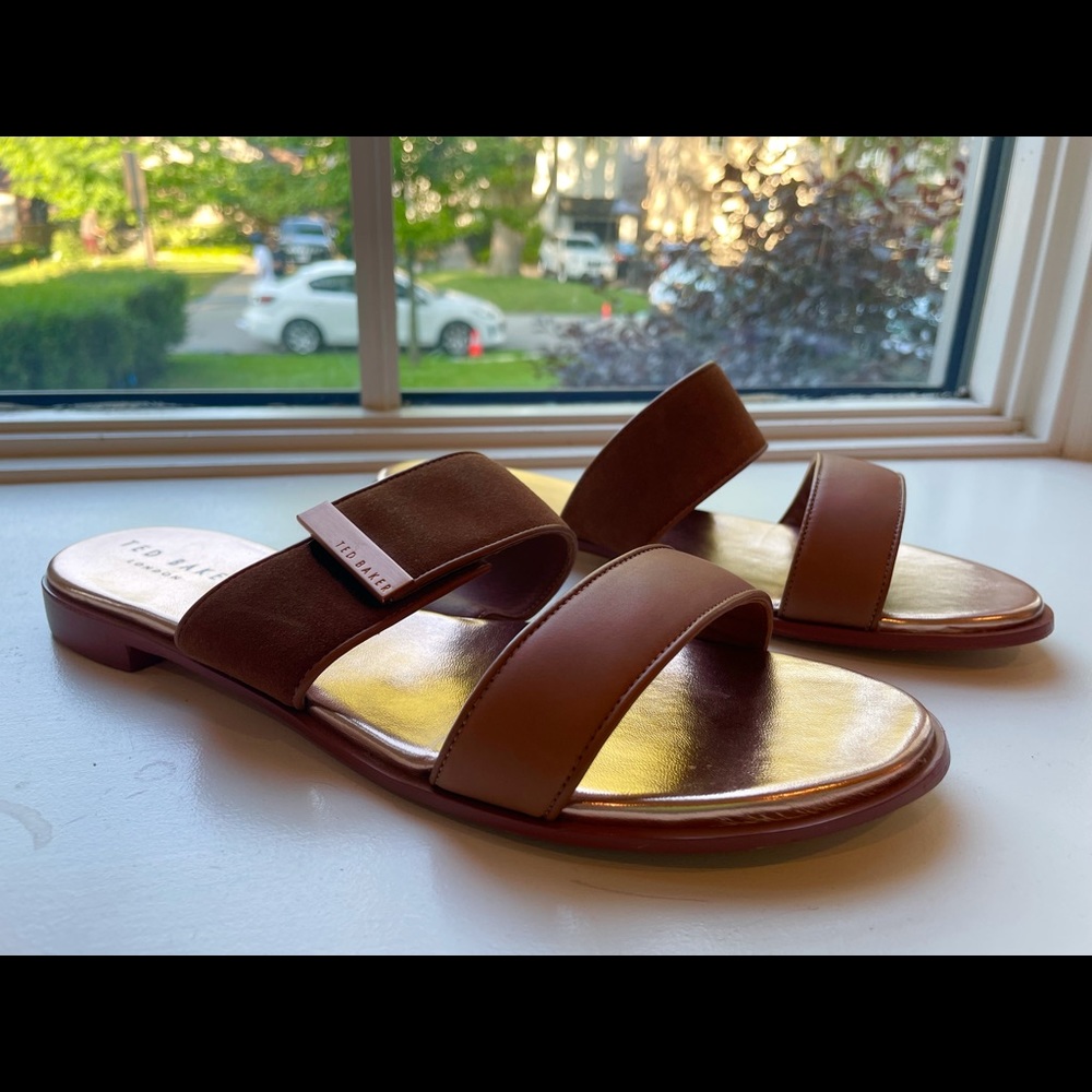 Ted Baker Tan Leather/Suede Sandals